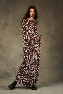 Realisation Par Gia Zebra Maxi Dress Size 12 for rent on The Volte - image 1