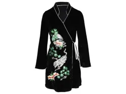 RIXO Iris Tiger Wrap Mini Dress Black Size UK 10 for rent on The Volte - image 4