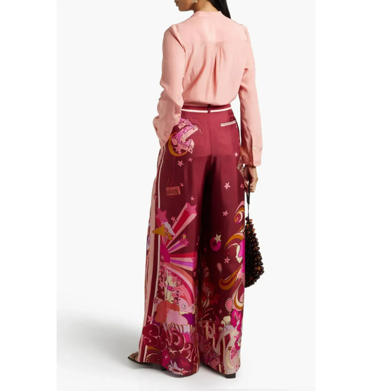 Zimmermann Concert Printed Pants in Plum Collage Size 2 / UK 12 - Image 2