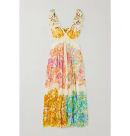 Zimmermann Raie Cut Out Dress Multi Size UK 12 for rent on The Volte - image 3