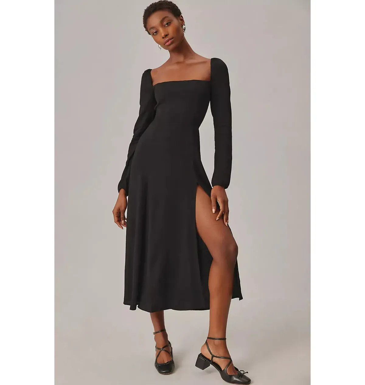 Reformation Sigmund Dress Black Size UK 10  - Image 1