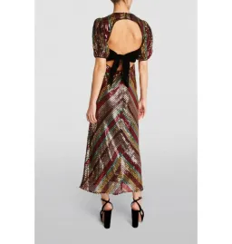 Rixo Daisy Sequin Dress Multi Size UK 12 for rent on The Volte - image 2