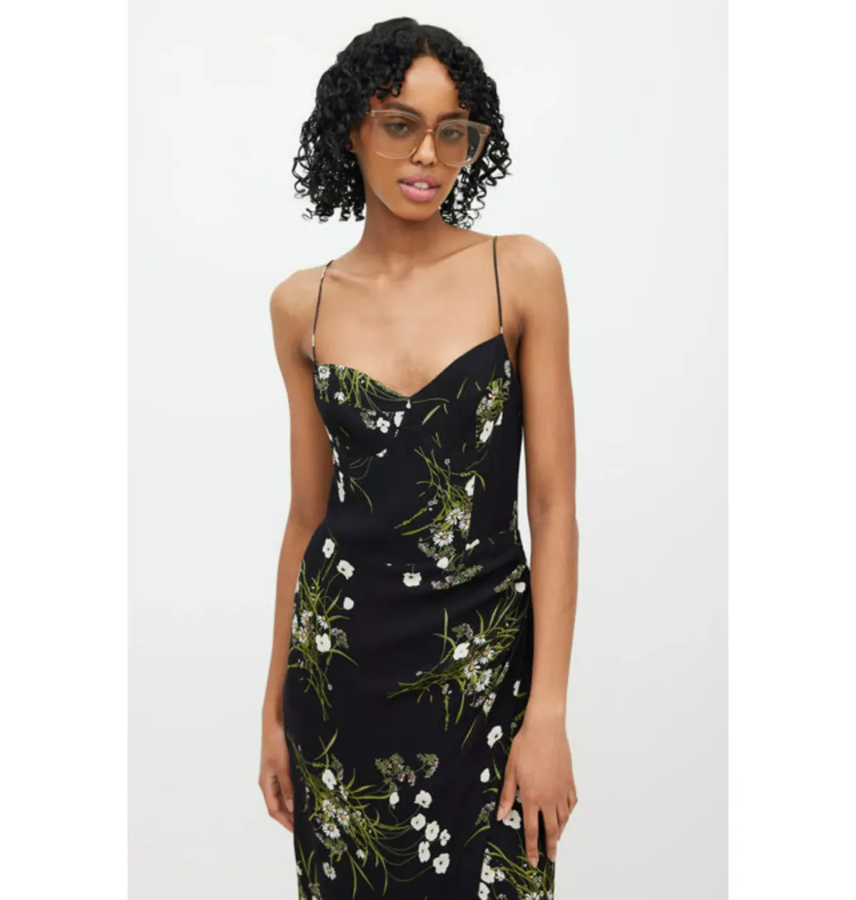 Reformation Kourtney Dress in Veuve Size UK 12 - Image 2