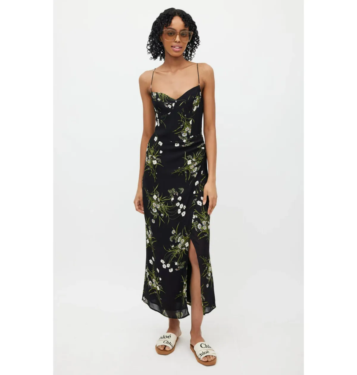 Reformation Kourtney Dress in Veuve Size UK 12 - Image 1