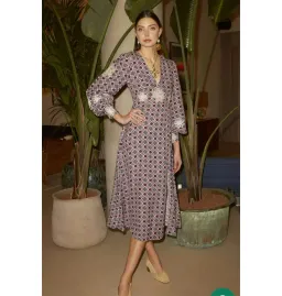 Rixo Dada Dress Pink Size UK 10  for rent on The Volte - image 1