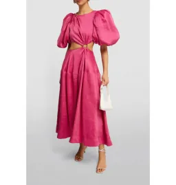 Aje Vanades Cut Out Dress Fuchsia Pink Size UK 12 for rent on The Volte - image 1