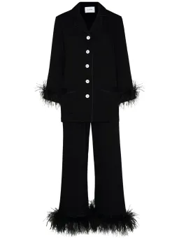 Sleeper Feather Pyjama Party Set Black Size M / UK 10 for rent on The Volte - image 5