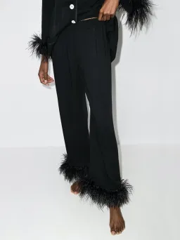 Sleeper Feather Pyjama Party Set Black Size M / UK 10 for rent on The Volte - image 4