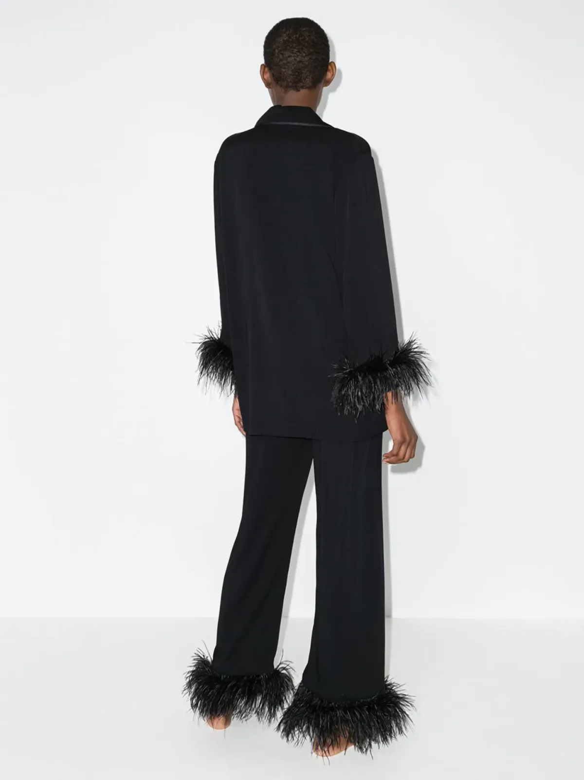 Sleeper Feather Pyjama Party Set Black Size M / UK 10 - Image 3