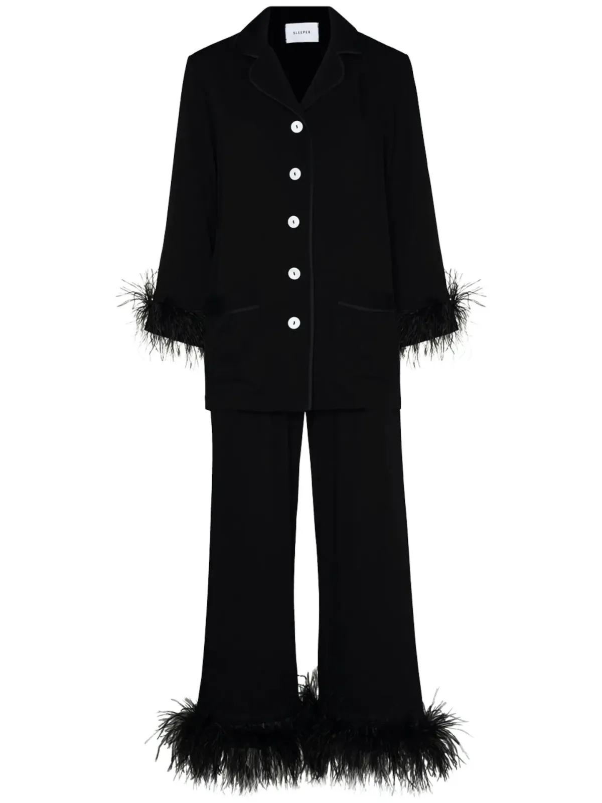 Sleeper Feather Pyjama Party Set Black Size L / UK 12 - Image 5