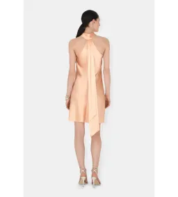 Galvan Pandora Halter Neck Mini Dress Peach Size 12  for rent on The Volte - image 3