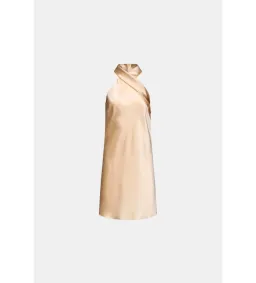 Galvan Pandora Halter Neck Mini Dress Peach Size 12  for rent on The Volte - image 4