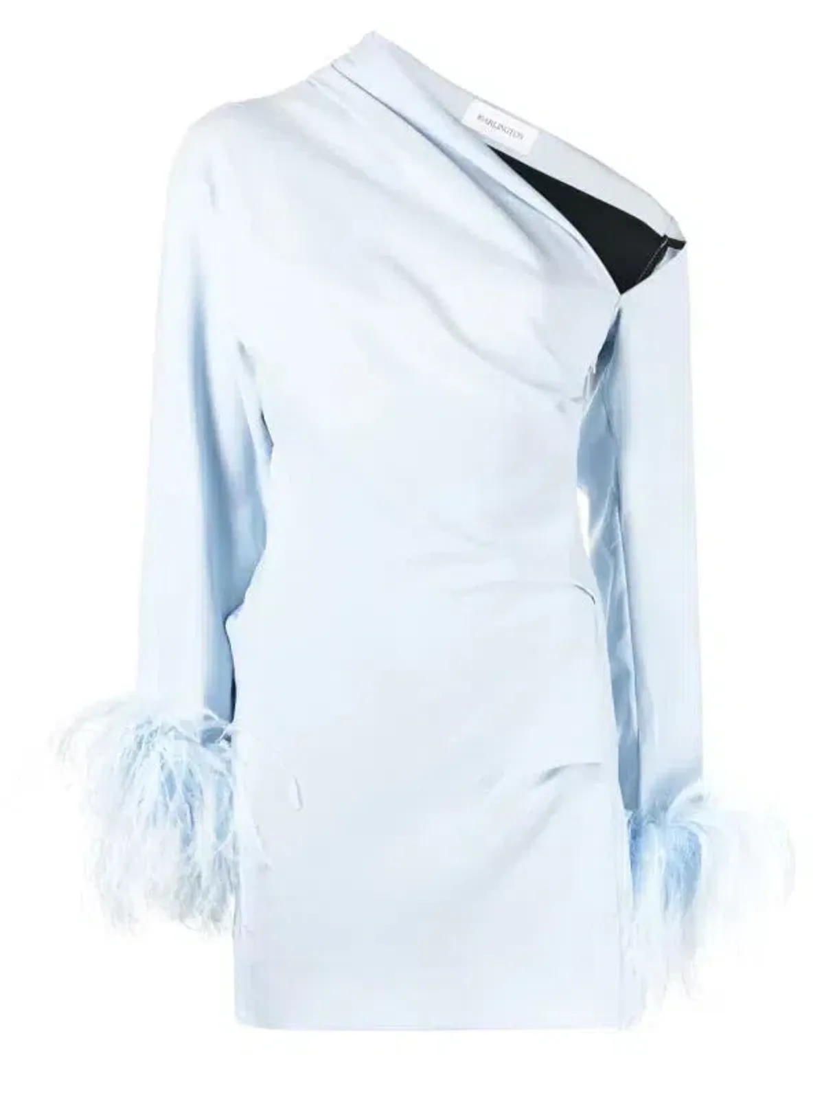 16ARLINGTON Adelaide Feather Mini Dress baby blue Size UK 10 - Image 3