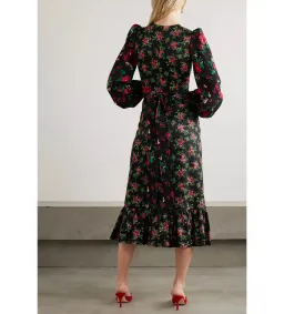 The Vampire's Wife Villanelle Rose Dress Black Size 8 for rent on The Volte - image 2