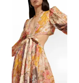Zimmermann Patti Spliced Midi Dress Floral Size 2 / UK 12 for rent on The Volte - image 2