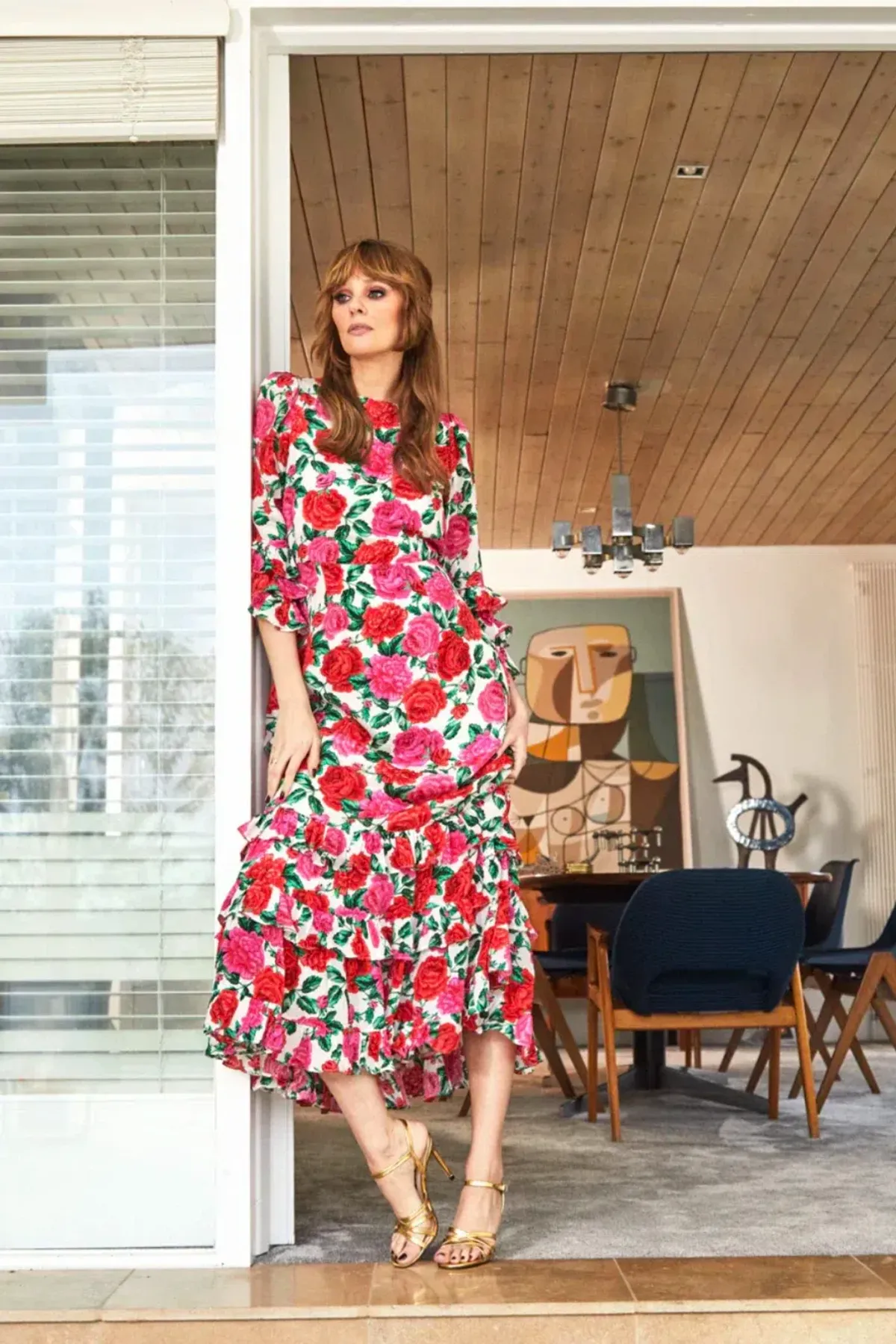 Queens of Archive Katherine Maxi Dress Floral Size UK 10 - Image 1