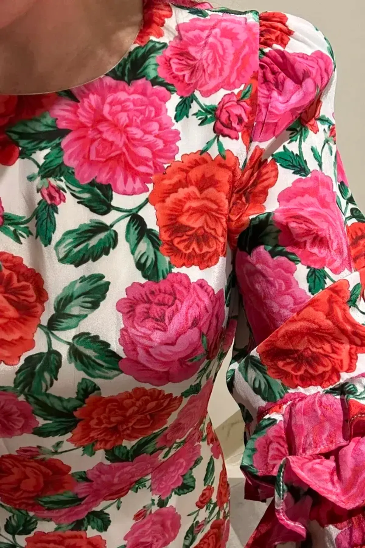 Queens of Archive Katherine Maxi Dress Floral Size UK 10 - Image 4