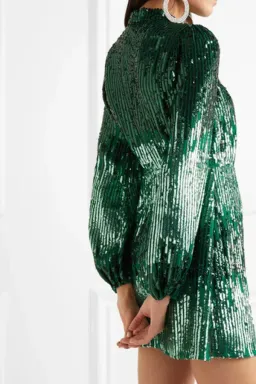 Rixo Samantha Sequin Dress Size 12 for rent on The Volte - image 2