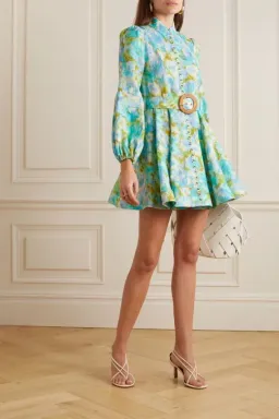 Zimmermann High Tide Button Mini Dress Size 8 for rent on The Volte - image 1