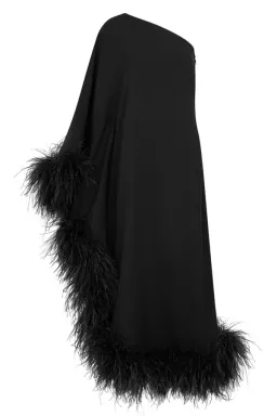 Taller Marmo Ubud Feather One Shoulder Gown Black Size 10 for rent on The Volte - image 3