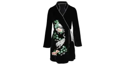 RIXO Iris Tiger Wrap Mini Dress Black Size UK 12 for rent on The Volte - image 4