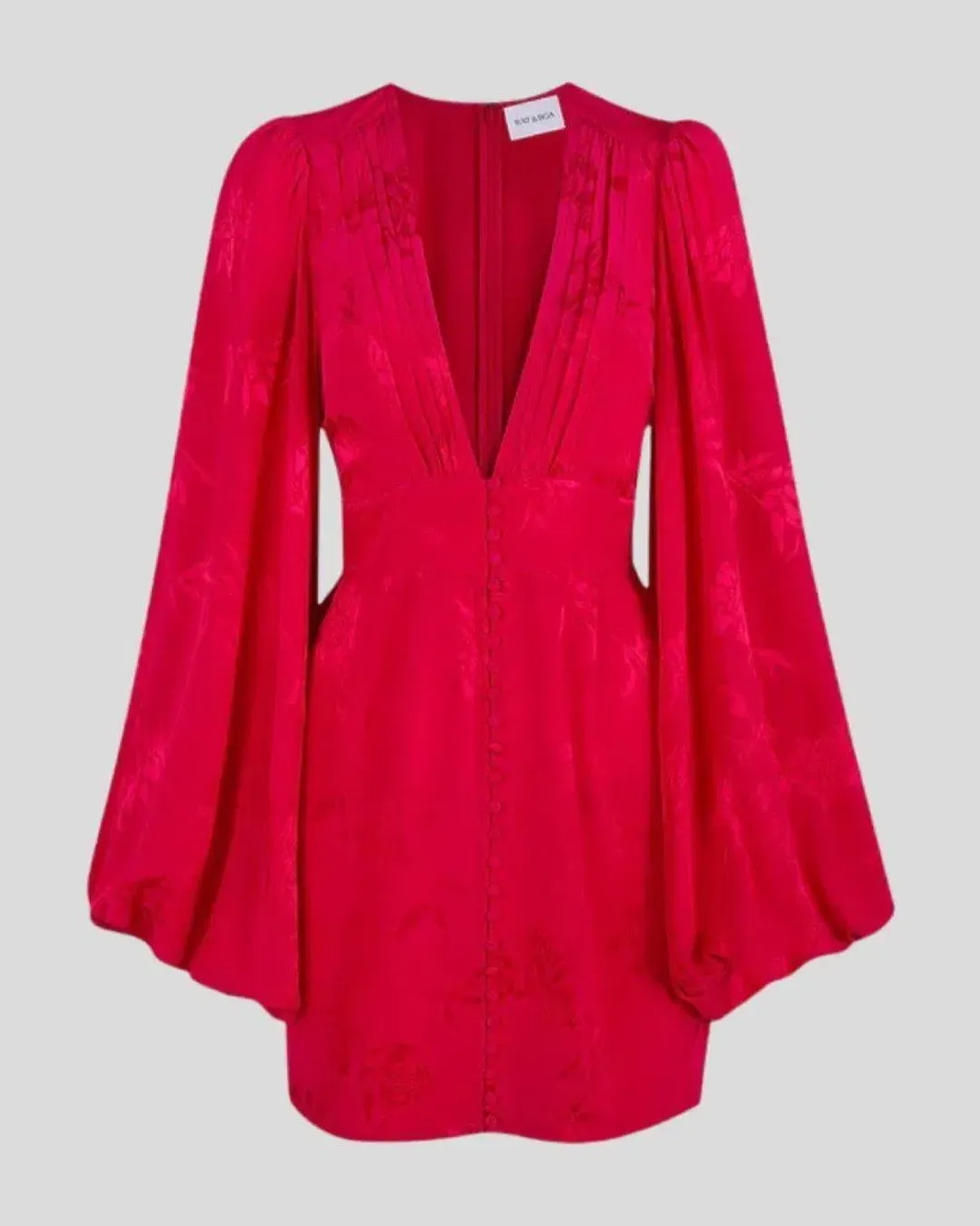 Rat & Boa Isabella Mini Dress Red Size UK 10 for rent on The Volte - main image