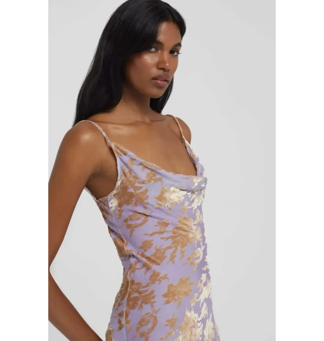 Rat & Boa Athena Maxi Dress in Purple Size UK 12 for rent on The Volte - main image