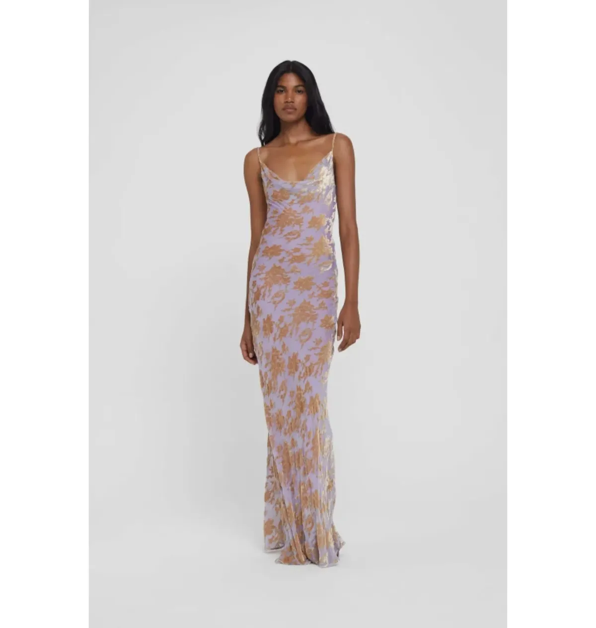 Rat & Boa Athena Maxi Dress in Purple Size UK 12 for rent on The Volte - main image