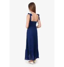 Reformation Nikita Dress Blue Size UK 12 for rent on The Volte - image 3
