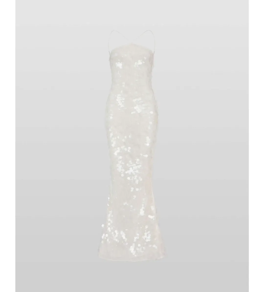 Rat & Boa Emmanuella  Dress White Sequin Size M/UK 10  for rent on The Volte - main image