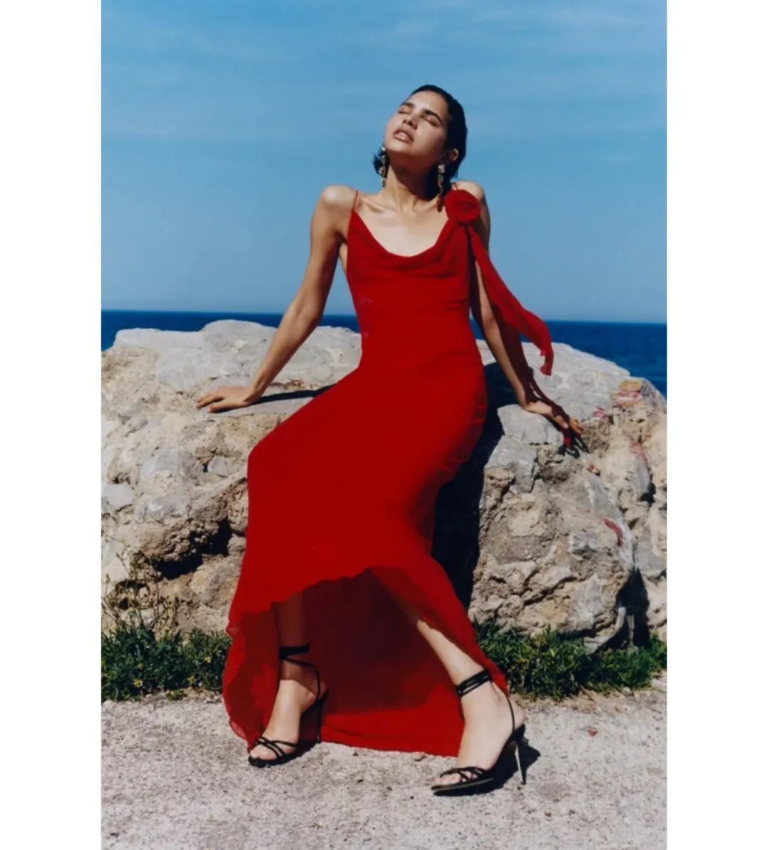 Rat & Boa Sirena Maxi Dress Red Size M/UK 10 for rent on The Volte - main image