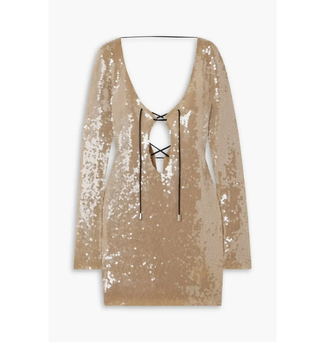 16arlington Solarium Mini Dress Neutral Size UK 12 for rent on The Volte - main image