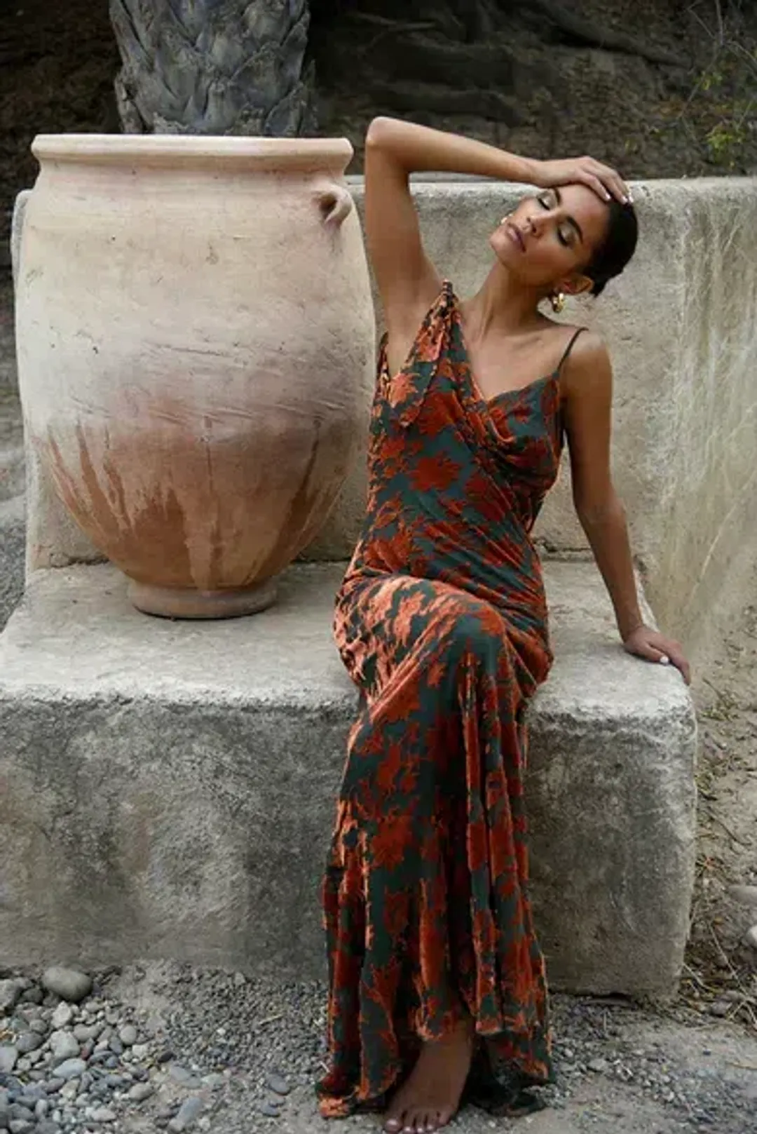 Rat & Boa Vienna Maxi Dress Print Size UK 12 for rent on The Volte - main image
