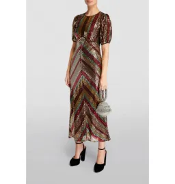 Rixo Daisy Sequin Dress Multi Size UK 12 for rent on The Volte - image 1