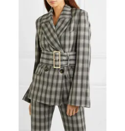 16arlington Jaclyn Belted Blazer Checked Size UK 12 for rent on The Volte - image 2