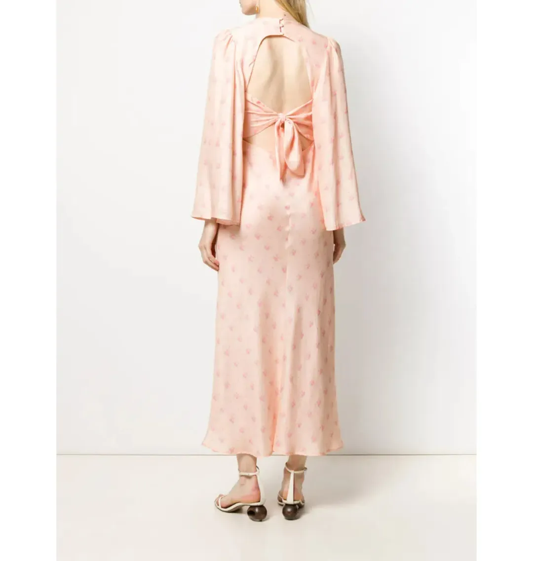 Rixo Nadia Middi Dress Buttercup Size UK 10 for rent on The Volte - main image