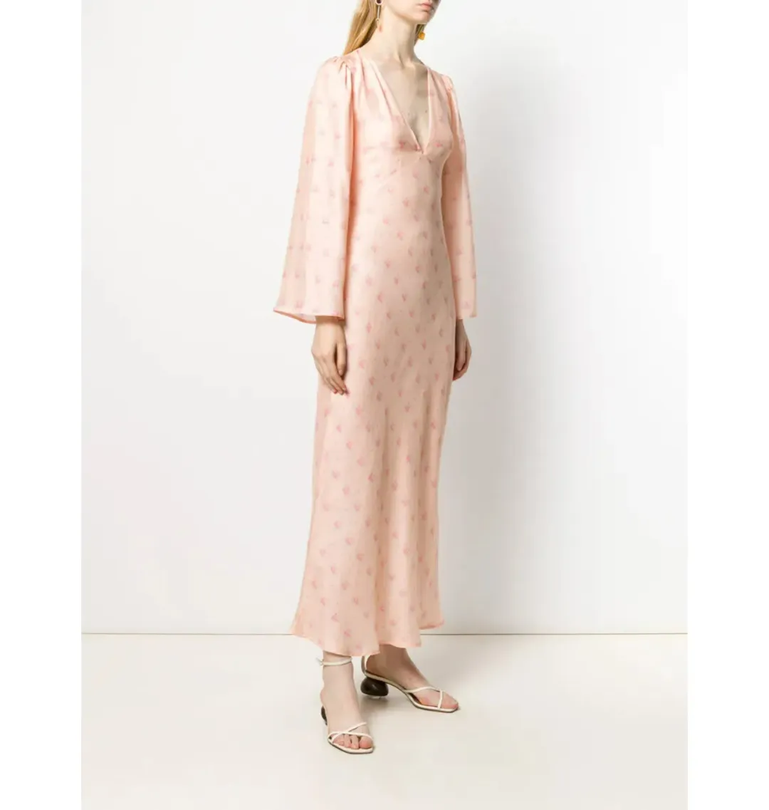 Rixo Nadia Middi Dress Buttercup Size UK 10 for rent on The Volte - main image