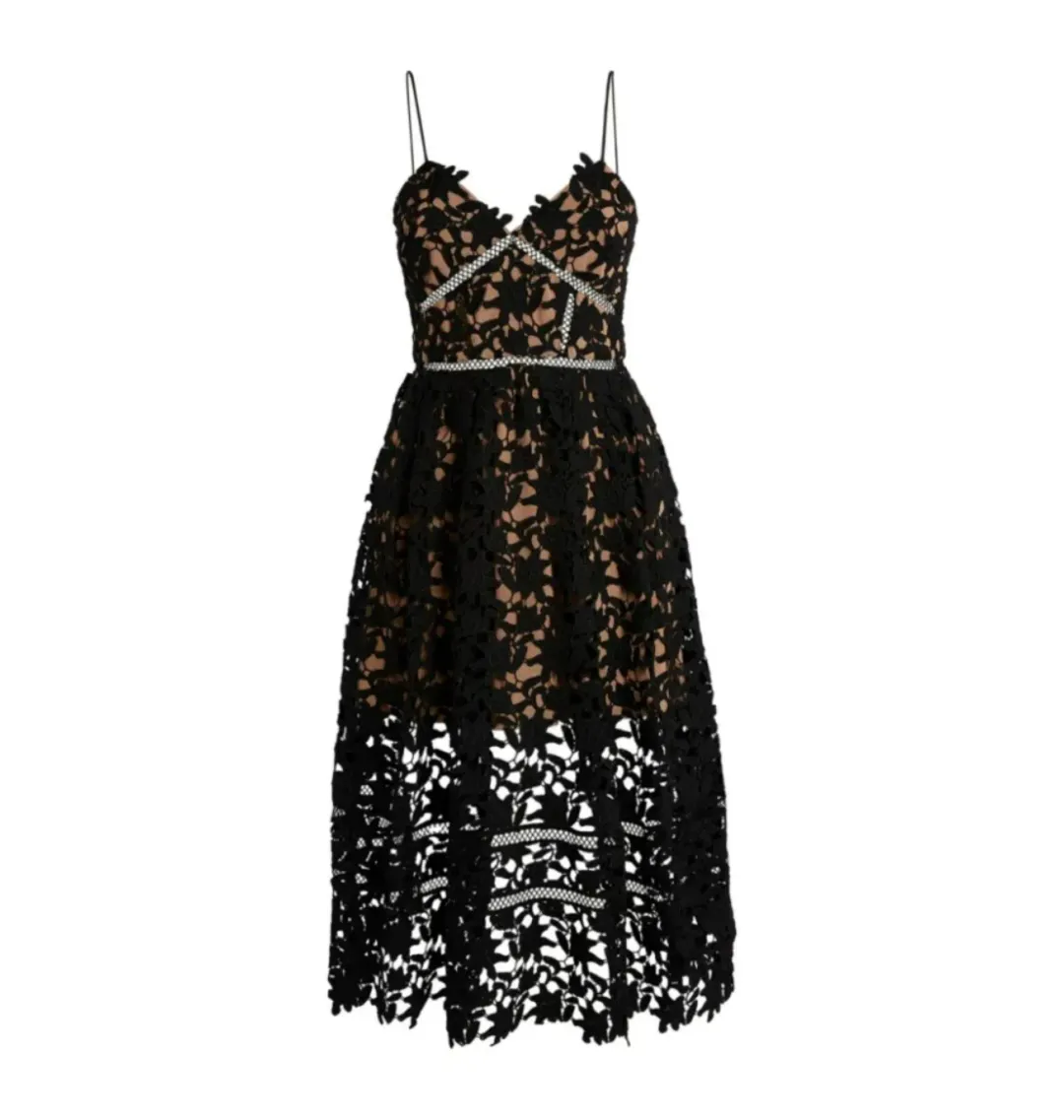 Self-Portrait Azaelea Dress Black Size UK 10 for rent on The Volte - main image