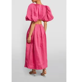 Aje Vanades Cut Out Dress Fuchsia Pink Size UK 12 for rent on The Volte - image 3