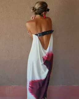 Rat & Boa Anthea Maxi Dress Orchid Print Size S/M (UK 8/10) for rent on The Volte - image 3