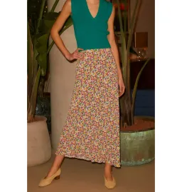 Rixo Kelly Slip Skirt Floral Size UK 10 for rent on The Volte - image 1