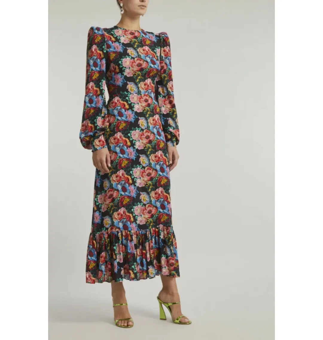 The Vampire’s Wife Villanelle Dress Floral Size UK 12 for rent on The Volte - main image