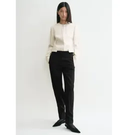 Totême Collarless Blazer Ecru Size UK 10 for rent on The Volte - image 1