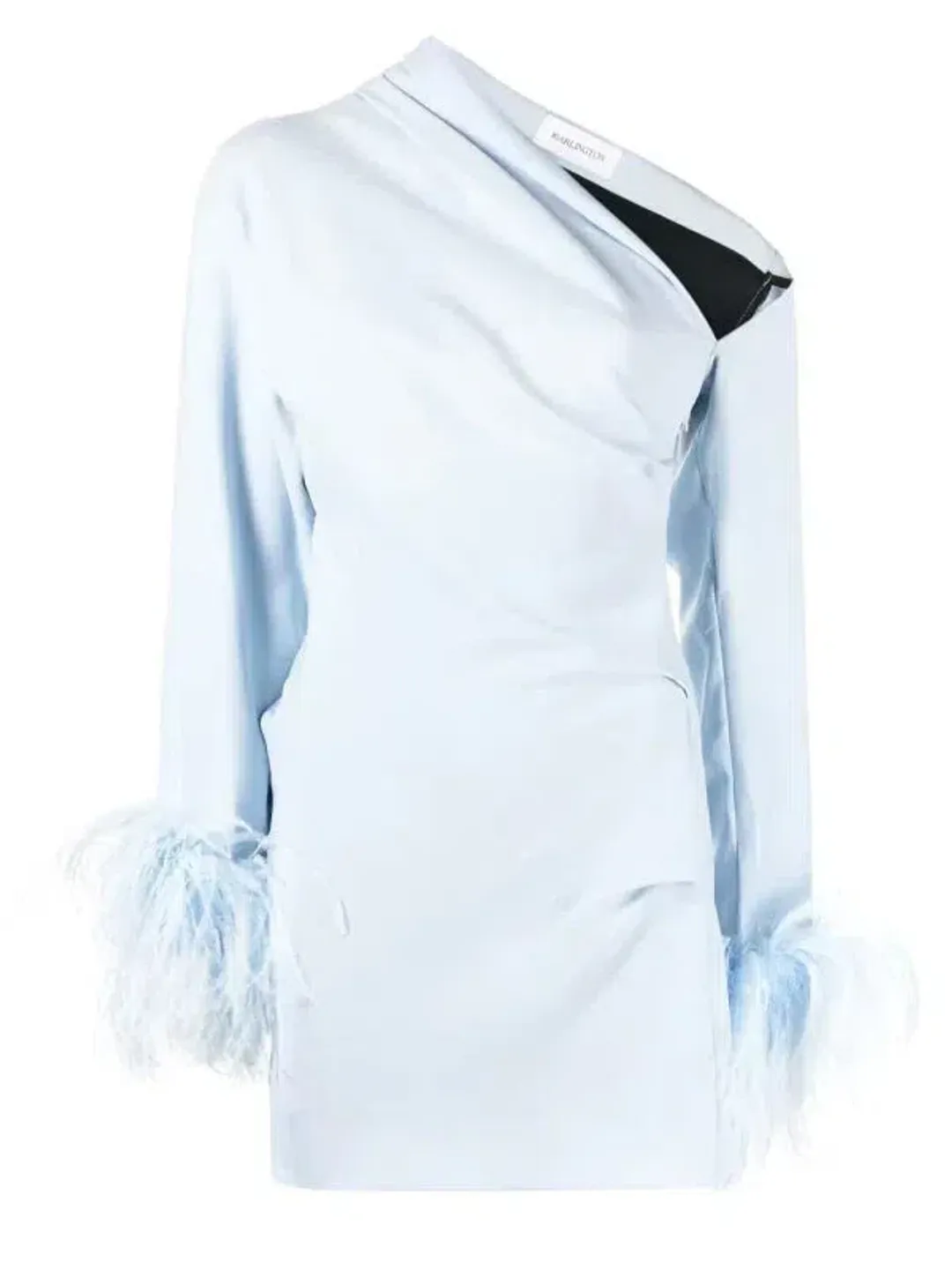 16ARLINGTON Adelaide Feather Mini Dress baby blue Size UK 10 for rent on The Volte - main image
