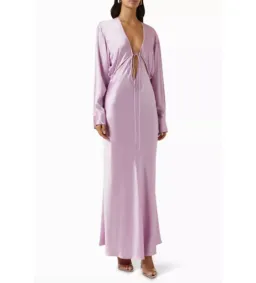 Christopher Esber Triquetra Cut Out Dress Pink Size 12  for rent on The Volte - image 1