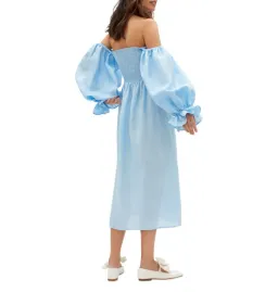 Sleeper Atlanta Dress Blue Size UK 10 for rent on The Volte - image 3