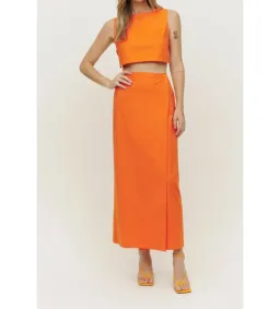 Reformation Mylie Co-ord Orange Size 10  for rent on The Volte - image 1