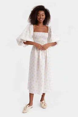 Sleeper Atlanta Daisy Midi Dress Floral Size S / UK 8 for rent on The Volte - image 1