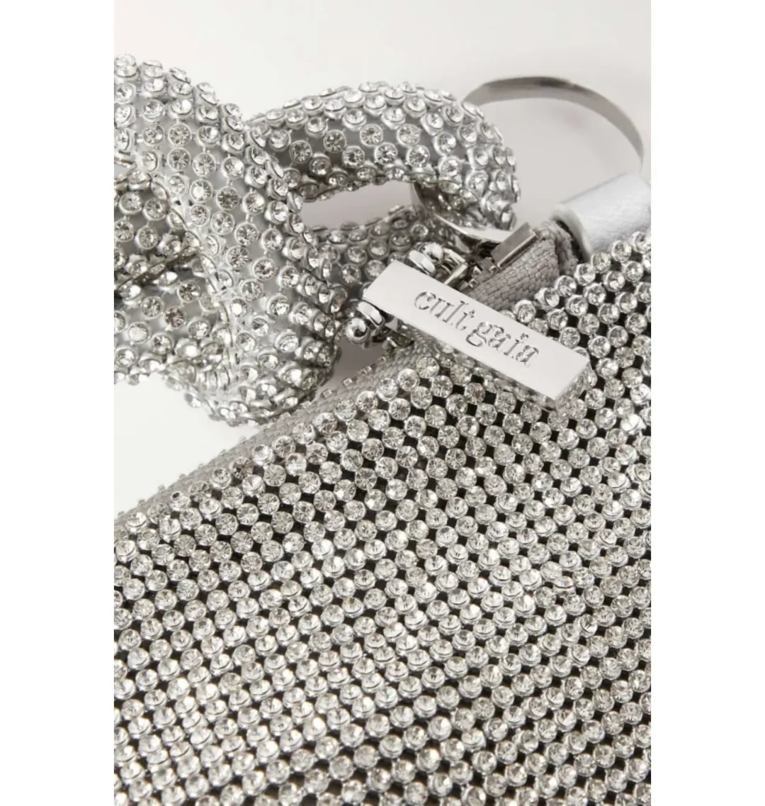 Cult Gaia Hera Nano Crystal Bag Silver  for rent on The Volte - main image