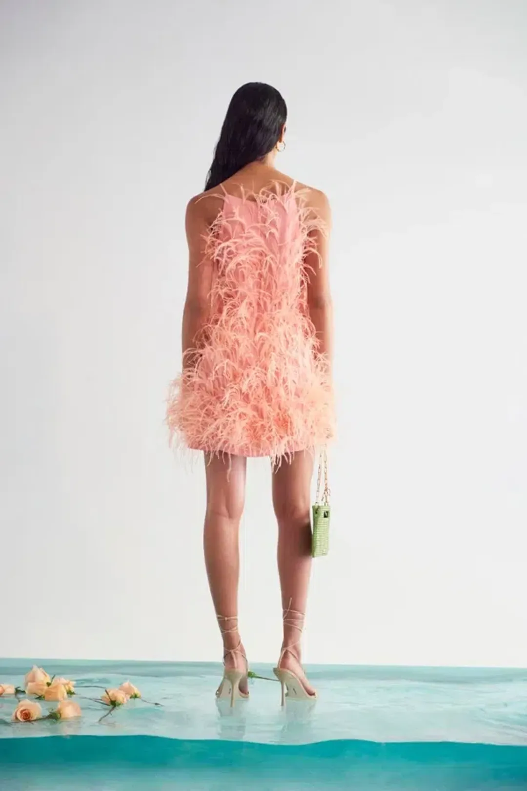 Cult Gaia Shannon Feather Dress Size 10 for rent on The Volte - main image